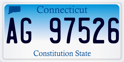 CT license plate AG97526