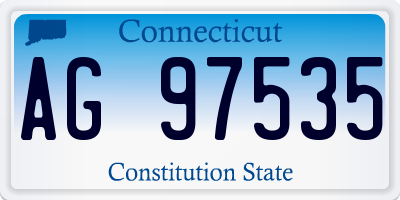 CT license plate AG97535