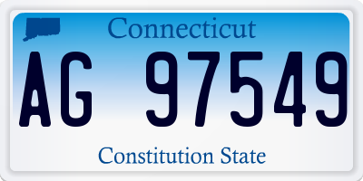 CT license plate AG97549