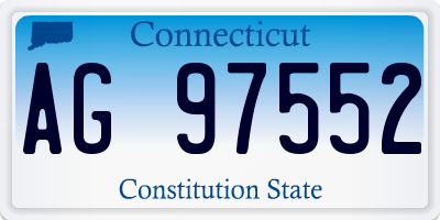 CT license plate AG97552