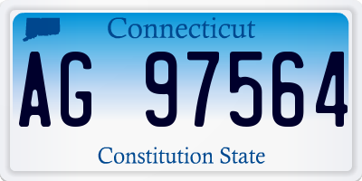 CT license plate AG97564