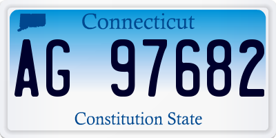 CT license plate AG97682