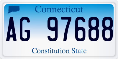 CT license plate AG97688