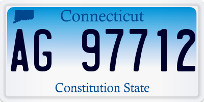 CT license plate AG97712