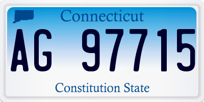 CT license plate AG97715
