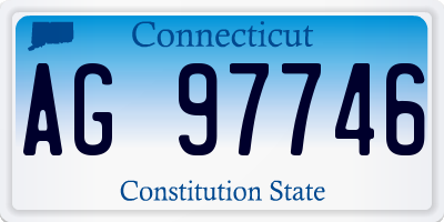 CT license plate AG97746