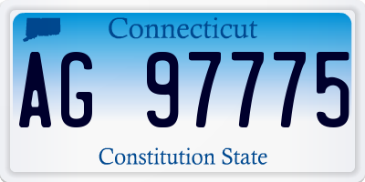 CT license plate AG97775