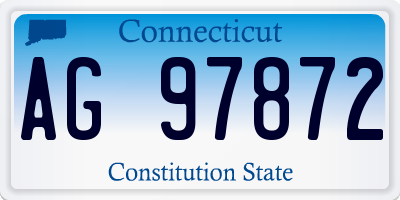 CT license plate AG97872