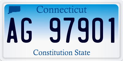 CT license plate AG97901