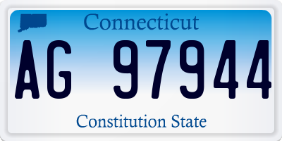 CT license plate AG97944