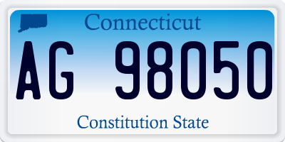 CT license plate AG98050
