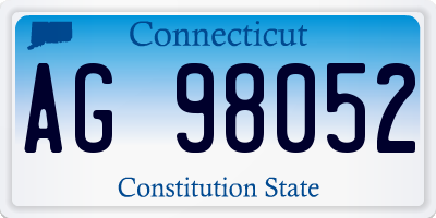 CT license plate AG98052
