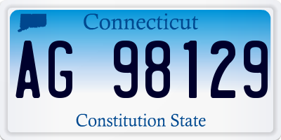 CT license plate AG98129