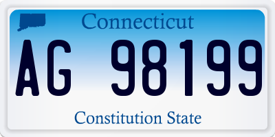 CT license plate AG98199