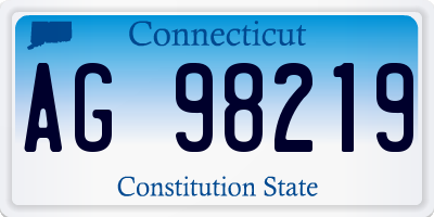 CT license plate AG98219