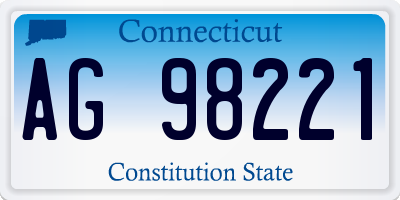 CT license plate AG98221