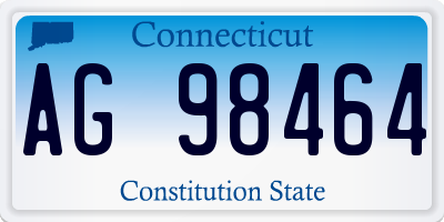 CT license plate AG98464
