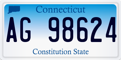 CT license plate AG98624