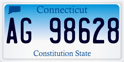 CT license plate AG98628