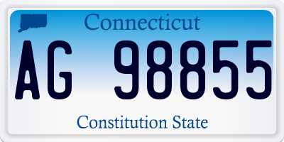 CT license plate AG98855