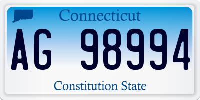 CT license plate AG98994