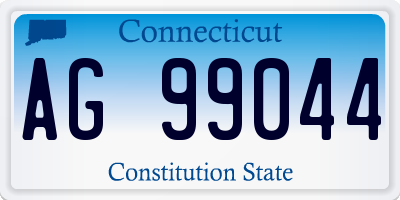 CT license plate AG99044