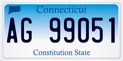 CT license plate AG99051