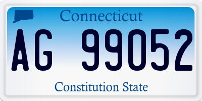 CT license plate AG99052