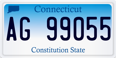 CT license plate AG99055