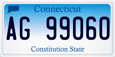 CT license plate AG99060