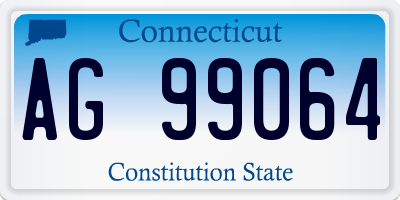 CT license plate AG99064