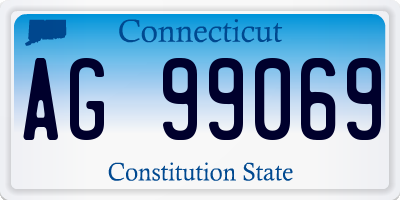 CT license plate AG99069