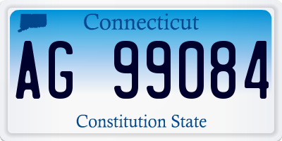 CT license plate AG99084