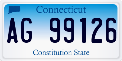 CT license plate AG99126