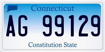 CT license plate AG99129