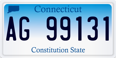 CT license plate AG99131