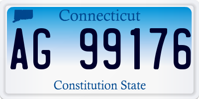 CT license plate AG99176