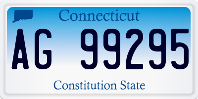CT license plate AG99295