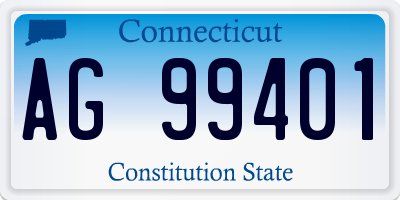 CT license plate AG99401