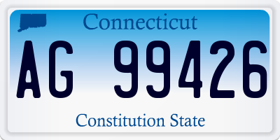 CT license plate AG99426