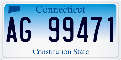 CT license plate AG99471