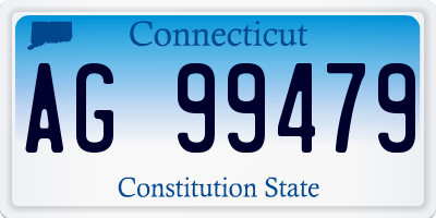 CT license plate AG99479