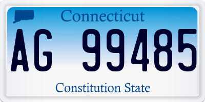 CT license plate AG99485
