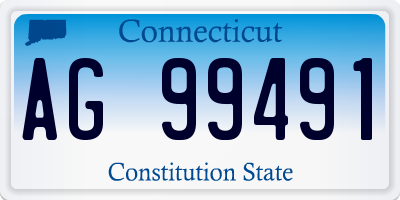 CT license plate AG99491