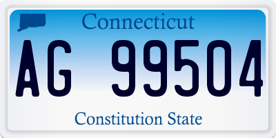 CT license plate AG99504