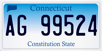 CT license plate AG99524