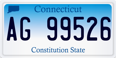 CT license plate AG99526