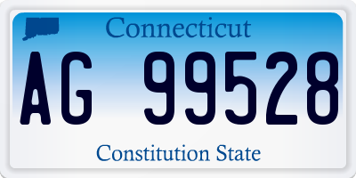 CT license plate AG99528