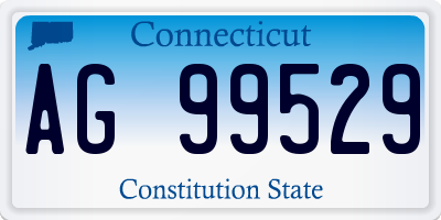CT license plate AG99529