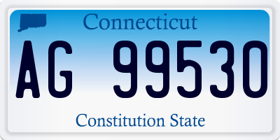 CT license plate AG99530